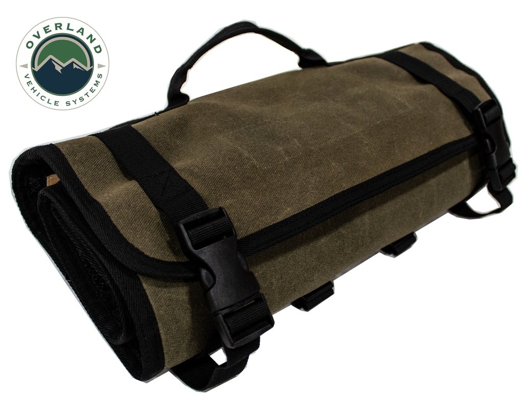 Rolled Bag First Aid - Waxed Canvas First Aid Bag for Car Overland Vehicle Systems