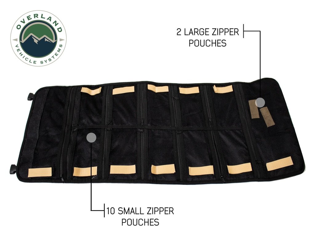 Rolled Bag First Aid - Waxed Canvas First Aid Bag for Car Overland Vehicle Systems - Image 4