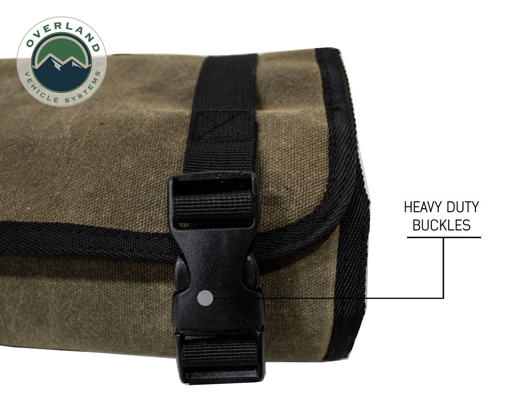 Rolled Bag First Aid - Waxed Canvas First Aid Bag for Car Overland Vehicle Systems - Image 7
