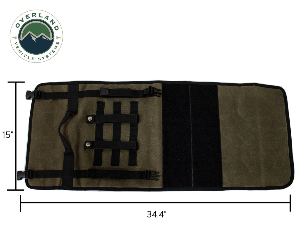 Rolled Bag First Aid - Waxed Canvas First Aid Bag for Car Overland Vehicle Systems - Image 8
