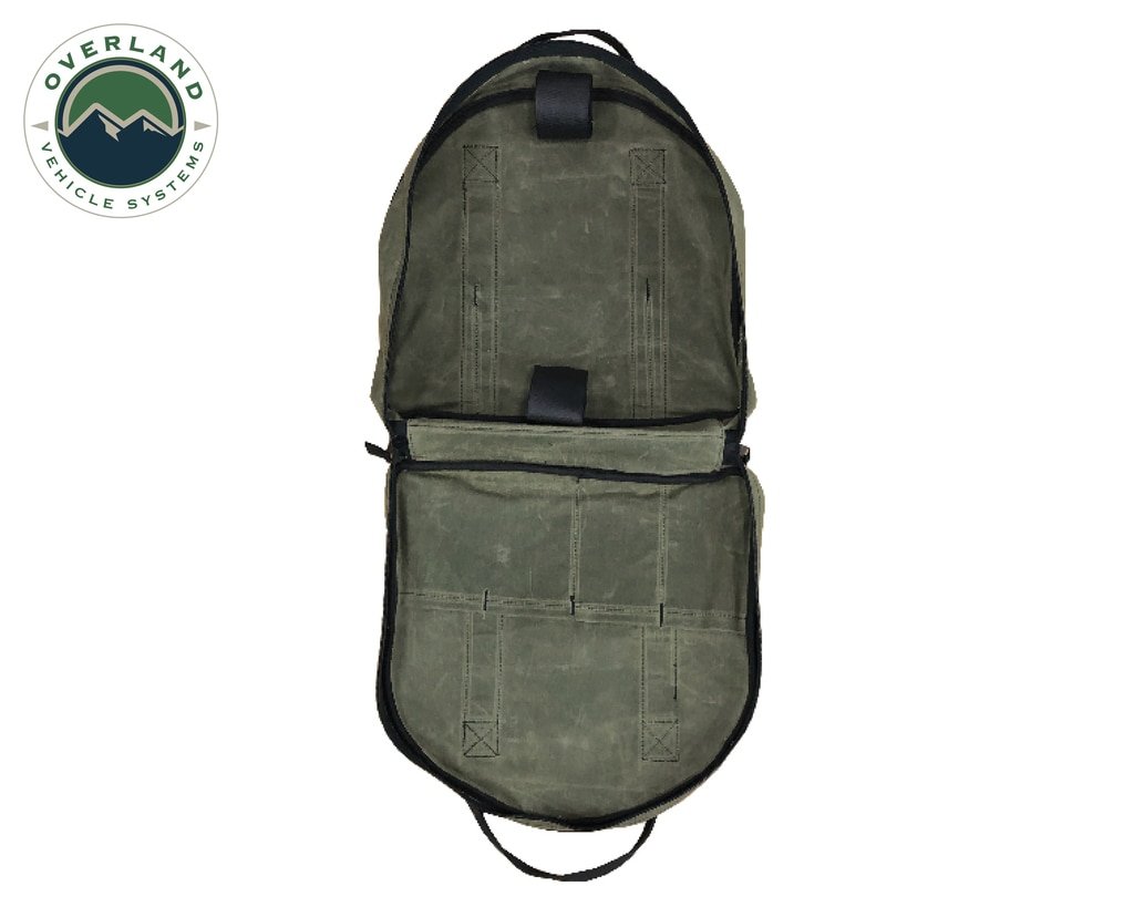 Jumper Cable Bag #16 Waxed Canvas Durable Storage Solution Overland Vehicle Systems - Image 3