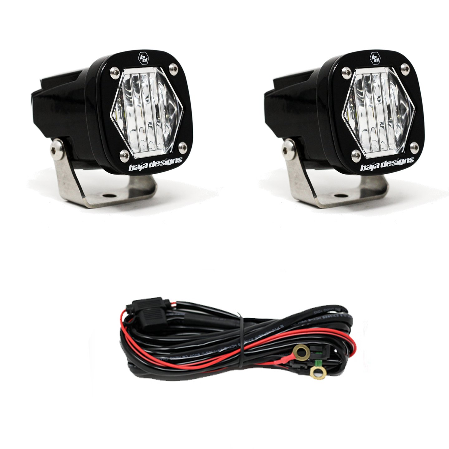 387805-FGXX.jpg S1 Wide Cornering LED Light with Mounting Bracket Pair Baja Designs