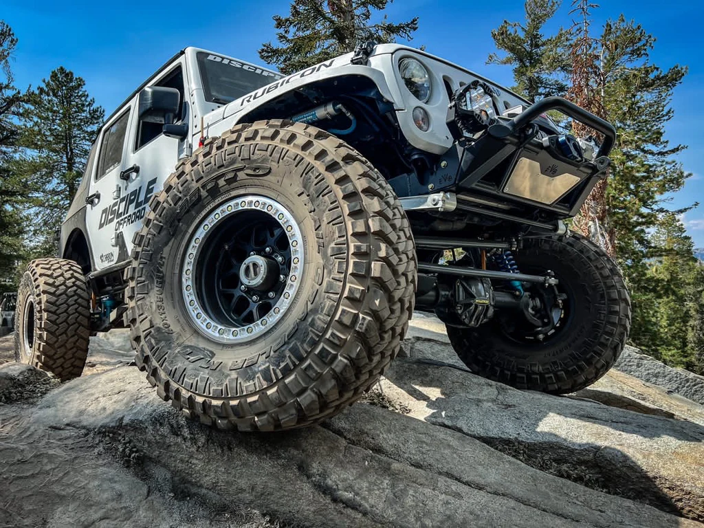 KSPEC Pre Runner Front Winch Tube Bumper JK JL JT WITH HOOP/BLACK - Image 2