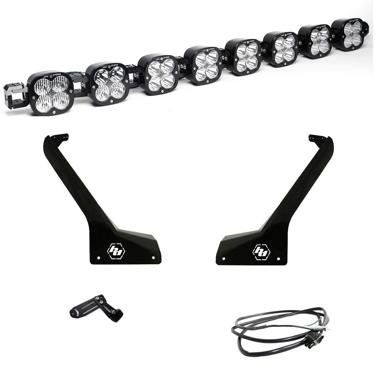 XL Pro Linkable Roof Mount Kit 20-26 Gladiator 18-26 Wrangler JL (Multi-Pattern Clear Upfitter Wiring) Baja Designs