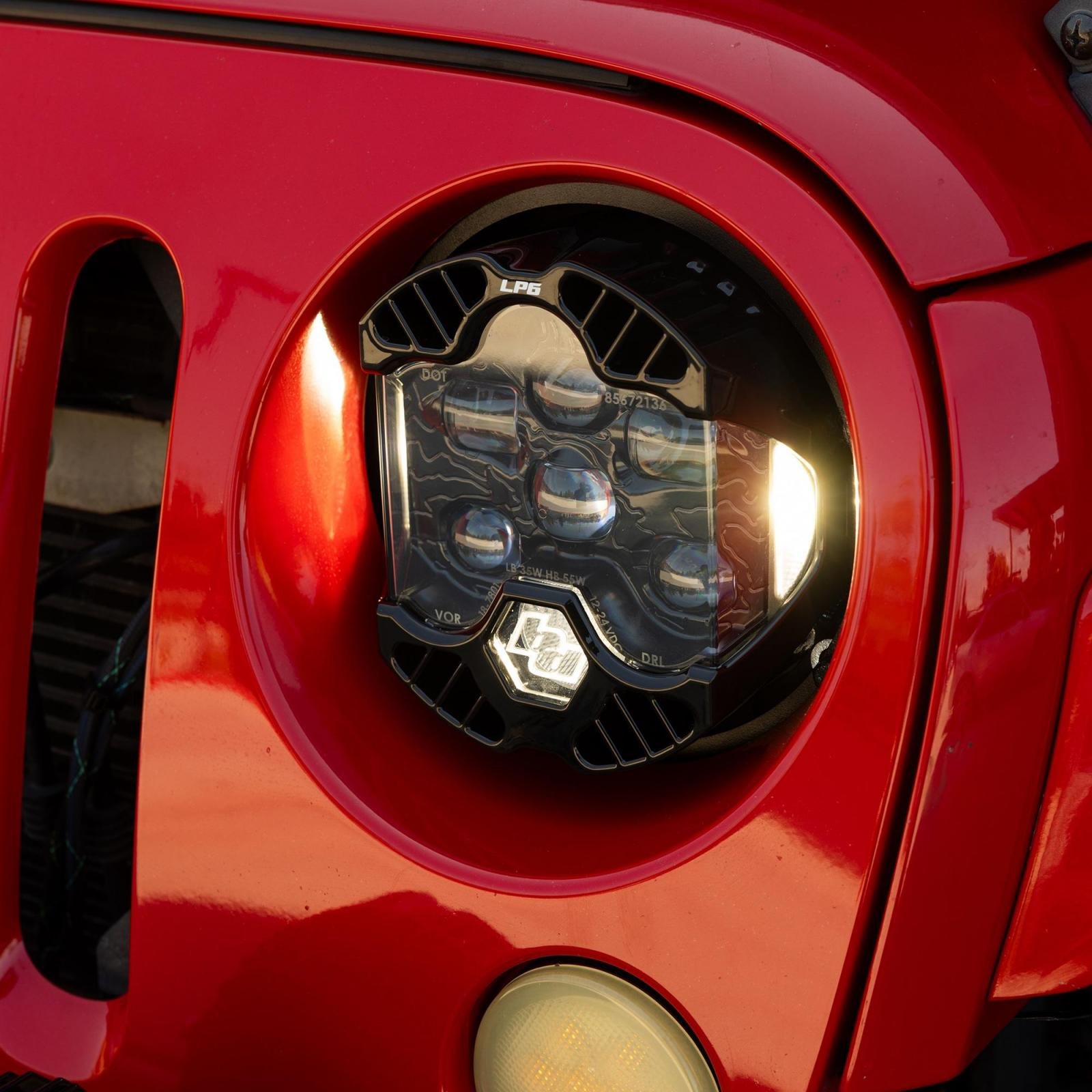 DOT LP6 LED Headlight Kit Jeep 2007-2018 Wrangler JK w/LED Headlights (White) Baja Designs - Image 2