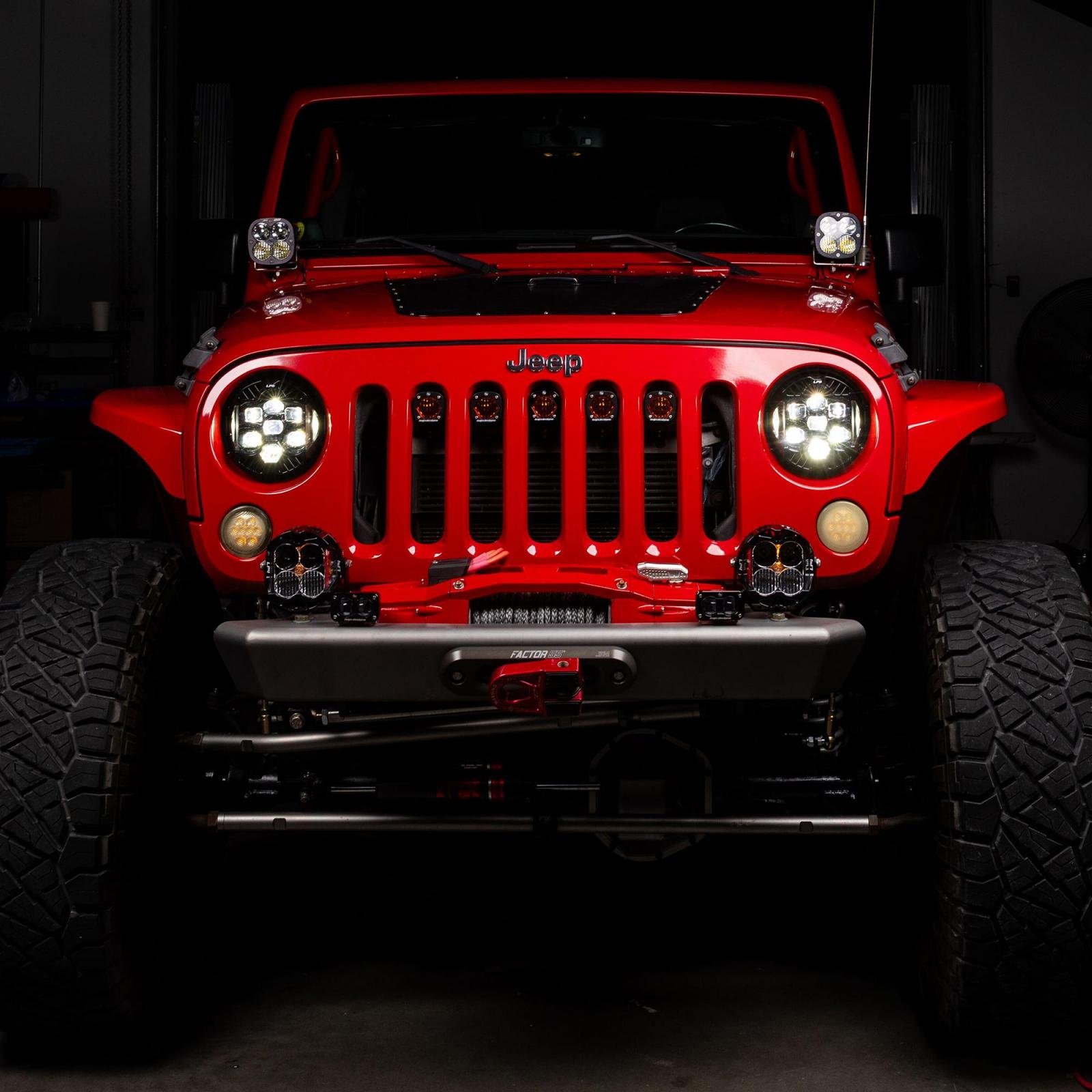 DOT LP6 LED Headlight Kit Jeep 2007-2018 Wrangler JK w/LED Headlights (White) Baja Designs - Image 3