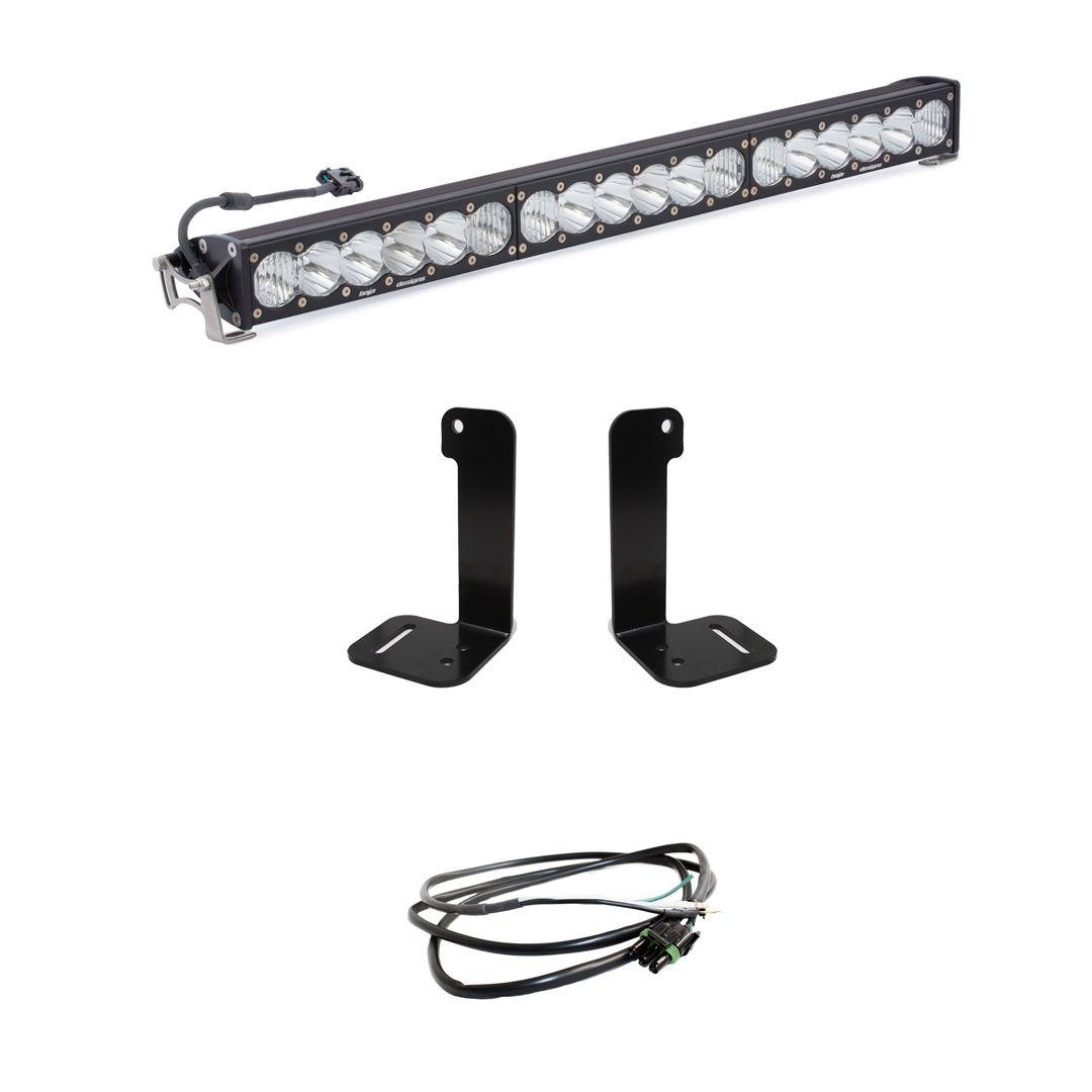447657UP-FGXX.jpg Jeep JL/JT 30 Inch OnX6+ Light Bar Kit w/Upfitter Baja Designs