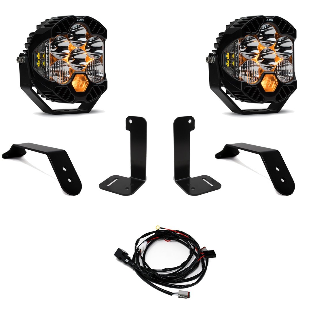 447659-FGXX.jpg Jeep JL/JT Dual LP6 Auxiliary Light Kit Baja Designs
