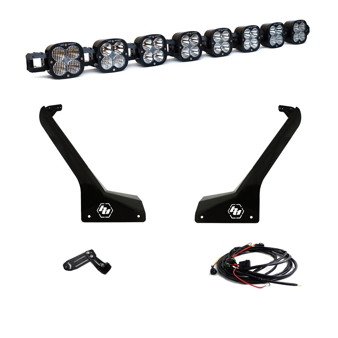 447664-FGXX.jpg Jeep JL/JT Roof Bar LED Light Kit 8 XL Linkable Baja Designs