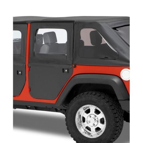 51799-17.jpg Jeep 07-17 Wrangler JK Unlimited; Rear Doors; 2-piece full Fabric Doors; Front