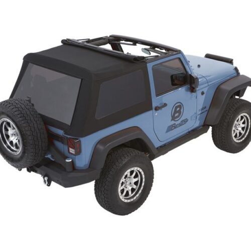 Bestop Trektop NX Glide Twill Jeep 07-17 Wrangler 2-Door; includes convertible top folding frame