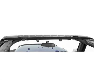 Bestop Windshield Header Assembly; factory-style Black Jeep 07-17 Wrangler; 2-Dr/4-Dr