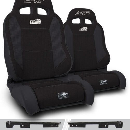 PRP - Enduro Elite Suspension Seat - Trek Edition, Kit for Jeep Wrangler JK/JKU BLACK (Pair)