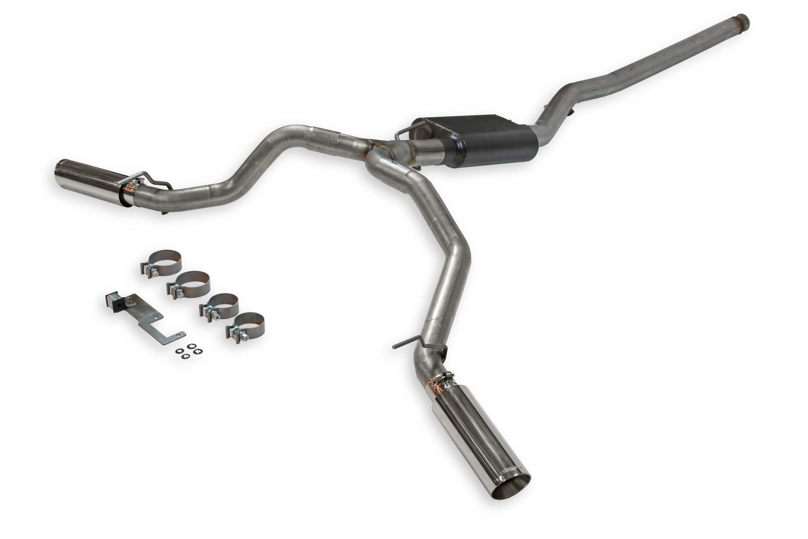 American Thunder Cat-Back Exhaust System Fits 2020-2025 Jeep Gladiator Trucks With 3.6L Engine, 409 Stainless Steel, Dual Exit With Polished Tips Aggressive Sound Flowmaster - Image 3