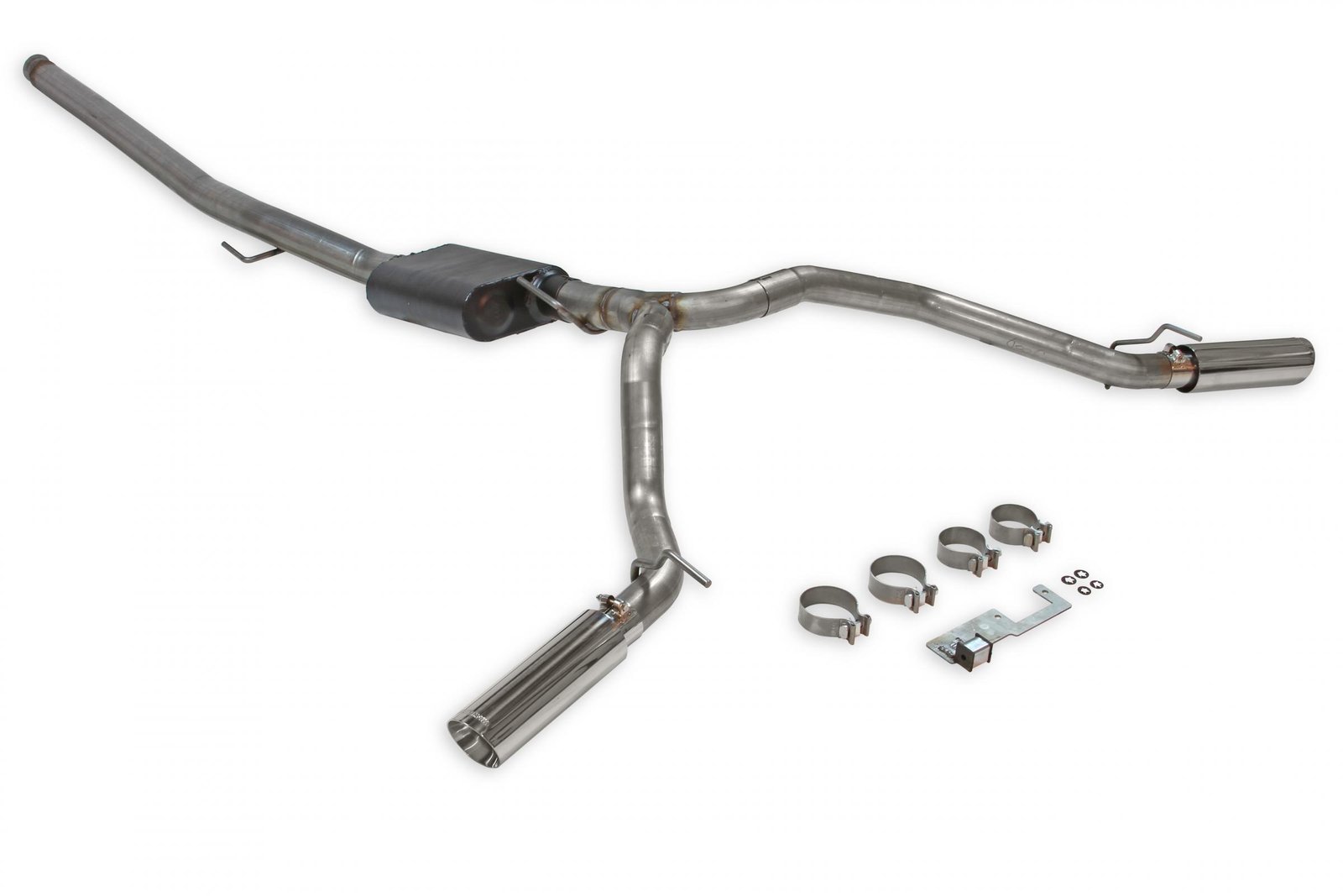 American Thunder Cat-Back Exhaust System Fits 2020-2025 Jeep Gladiator Trucks With 3.6L Engine, 409 Stainless Steel, Dual Exit With Polished Tips Aggressive Sound Flowmaster - Image 4
