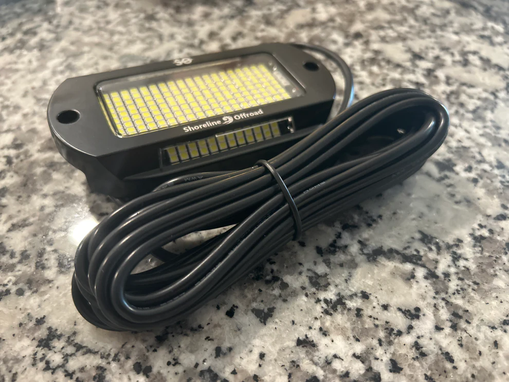 Shoreline Offroad Pro Series 8pc Pure White Rock light Kit - Image 2