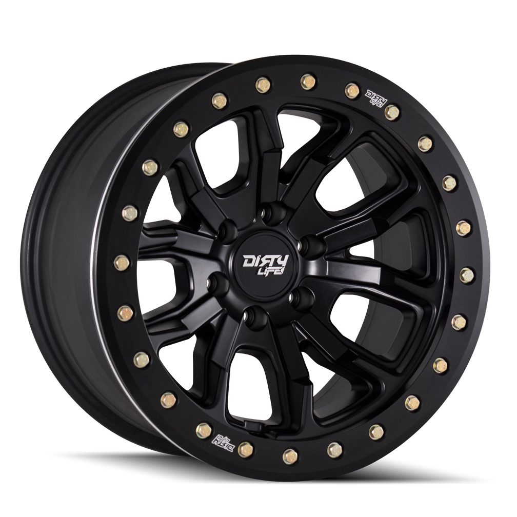 ~(46 lbs. 19X19X10)~ DT-1 (9303) MATTE BLACK 17X9 5-127 -12MM 78.1MM