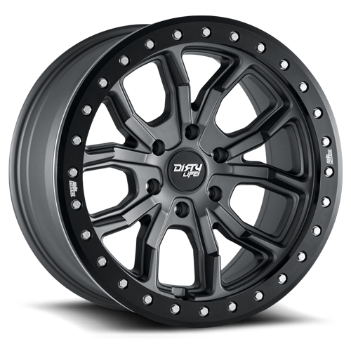 Dirty Life Race Wheels DT-1 9303 Satin Gunmetal 17X9 5-127  -12Mm 78.1Mm