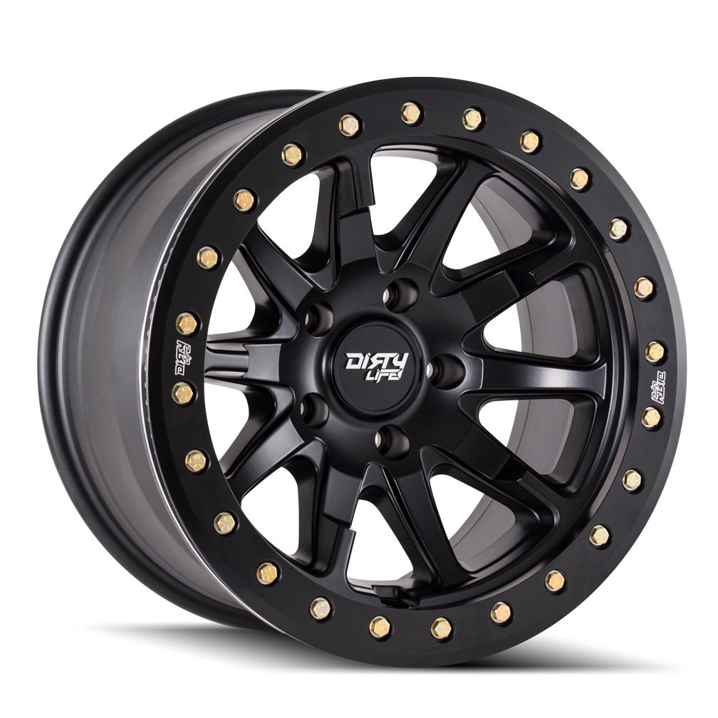 ~(47 lbs. 19X19X10)~ DT-2 (9304) MATTE BLACK 17X9 5-127 -38MM 78.1MM