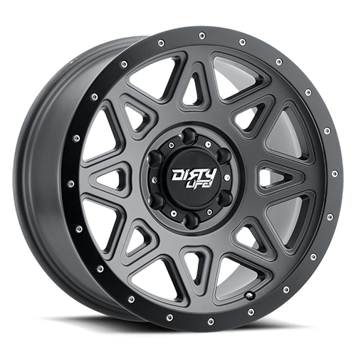 Dirty Life Race Wheels Theory 9305 Satin Gunmetal 17X9 5-127 -12Mm 78.1Mm