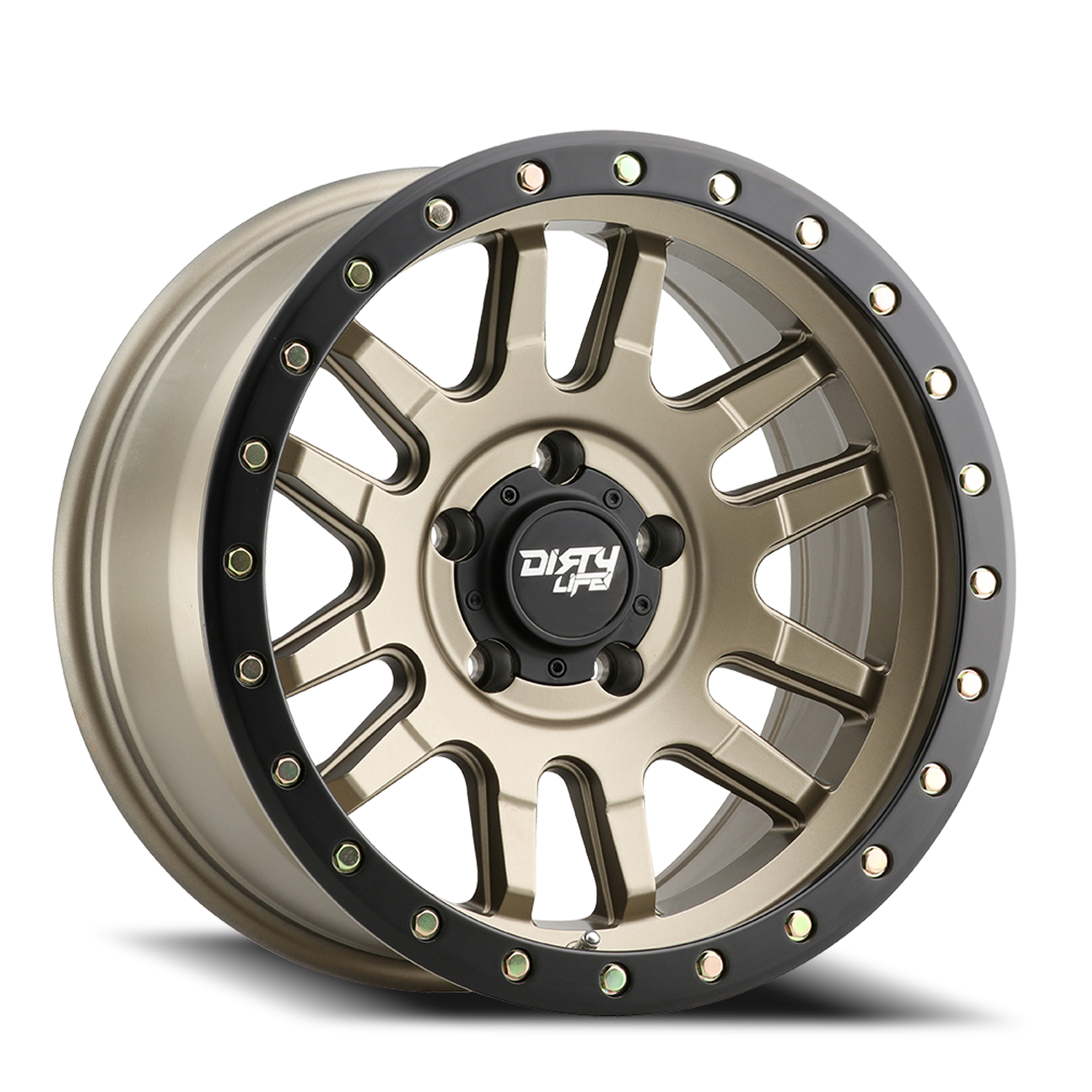 Dirty Life Race Wheels Canyon Pro 9309 Satin Gold 17X9 5-127 -12Mm 71.5Mm