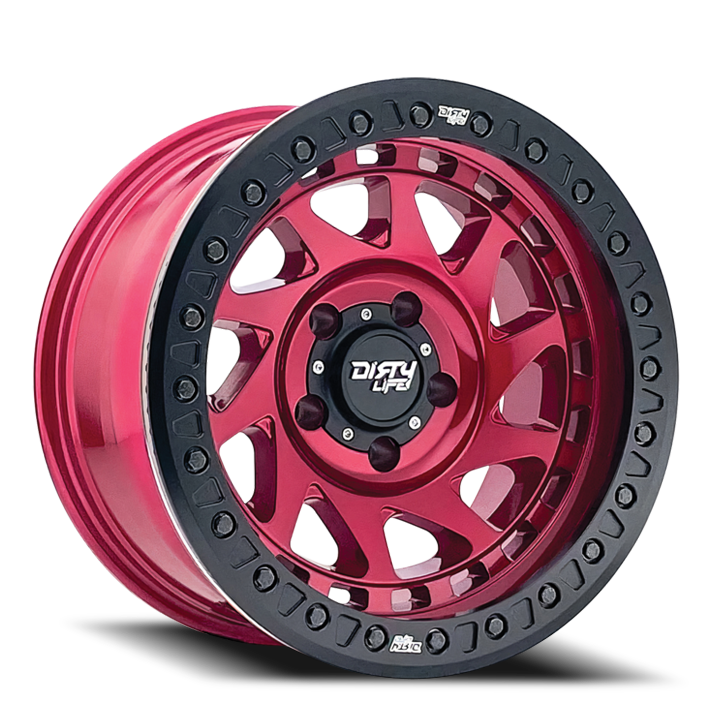 Dirty Life Race Wheels Enigma Race 9313 Gloss Crimson Candy Red 17X9 5-127 -38Mm 78.1Mm