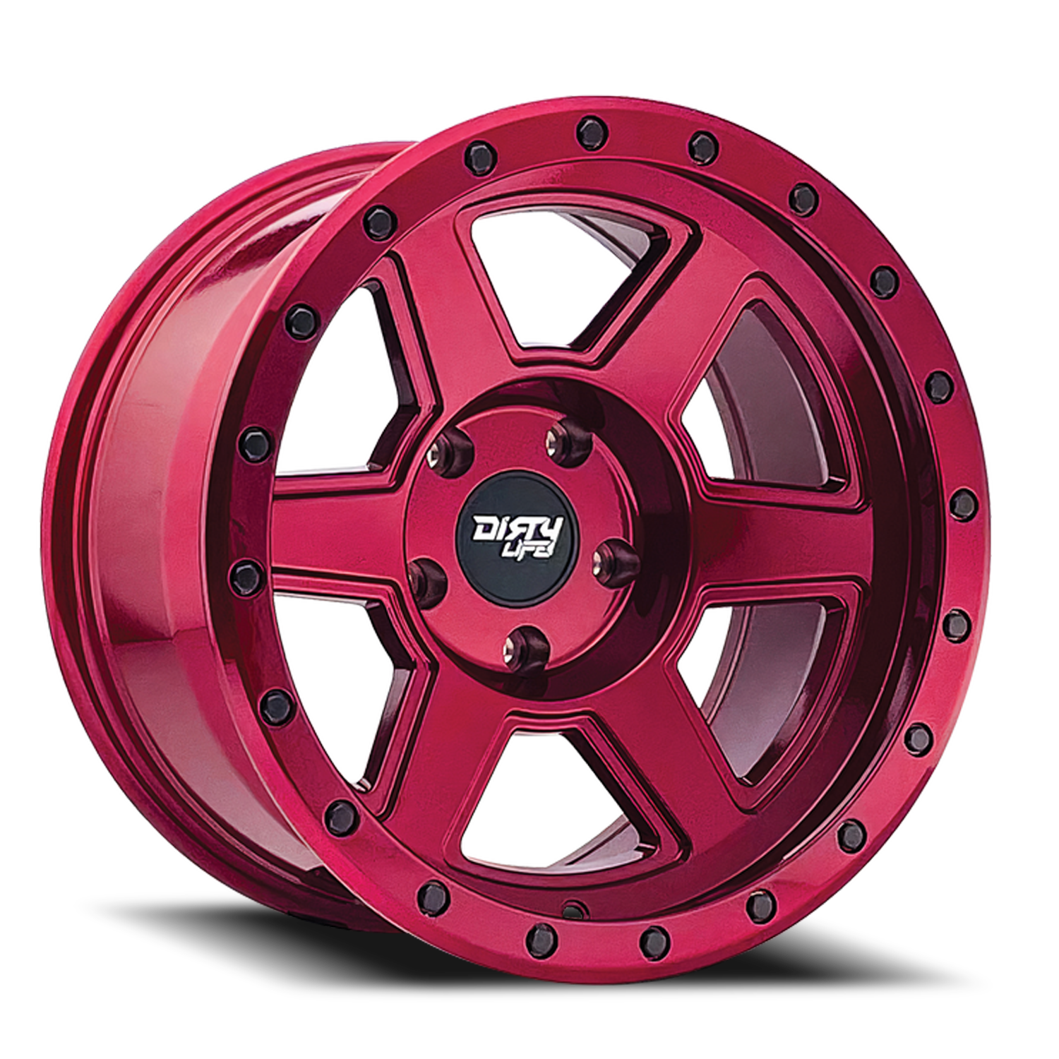 9315-7973R38-HCLL.png Dirty Life Race Wheels Compound 9315 Gloss Crimson Candy Red 17X9 5-127 -38Mm 78.1Mm