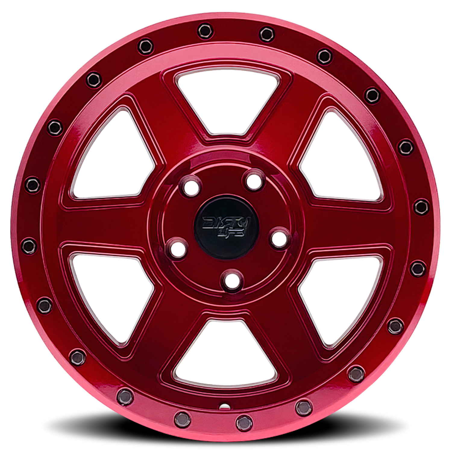 Dirty Life Race Wheels Compound 9315 Crimson Candy Red 18X9 5-127 -12Mm 78.1Mm - Image 3