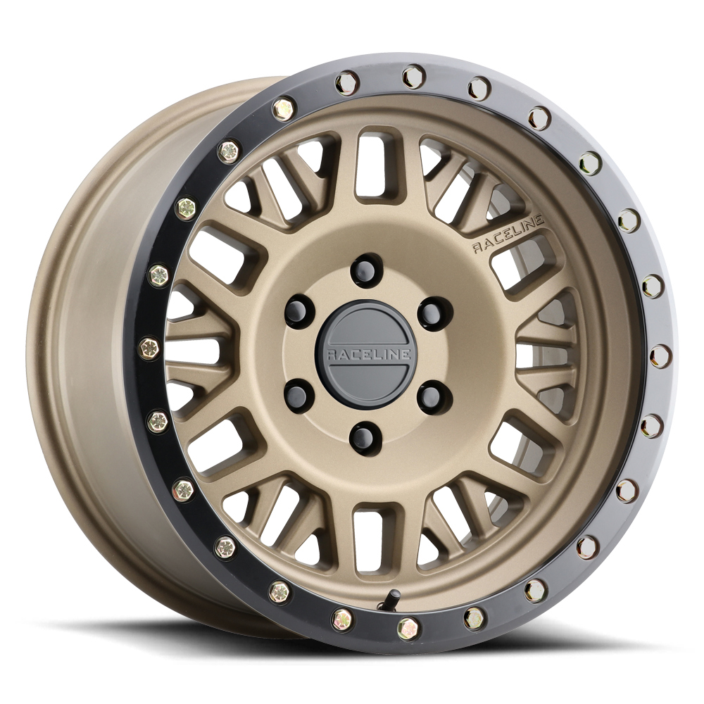 Aluminum Wheels 16x8 Ryno 951BZ Textured Bronze Gold 0 Offset 5 on 127 Bolt Pattern 78.1 Bore Raceline