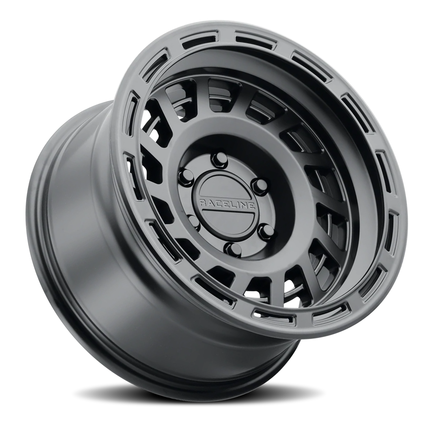Aluminum Wheels 17x9 Halo 957B Satin Black -12 Offset 5 on 127 Bolt Pattern 78.1 Bore Raceline - Image 2