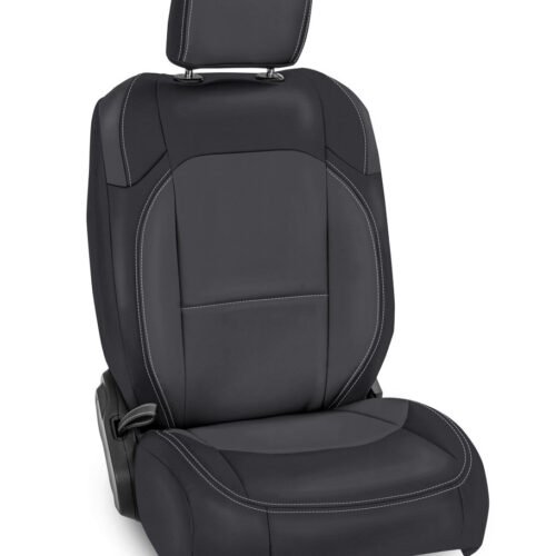 PRP Front Seat Covers Jeep Wrangler JLU 4 door – Black & Grey (Pair)
