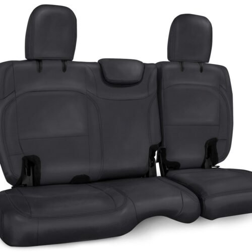 B043-02.jpg PRP Rear Bench Cover for Jeep Wrangler JLU 4 door with cloth interior All Black