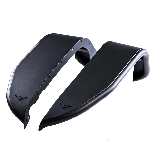 Jeep JT Full Assault Black Aluminum Fender Kit - Front - Image 2