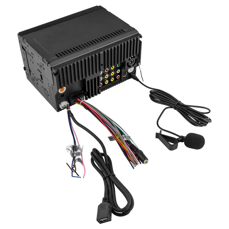 6.9" Touchscreen Mechless Double-DIN Headunit with Bluetooth, USB, Mirror Link & Car Play - Image 5