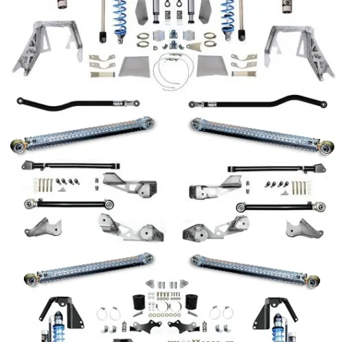 392 KING Front 2.5 Inch Double Throwdown Rear 2.5 Inch Coilover Bypass HC Long Arm PRO PLUS, BLACK, 4 Door