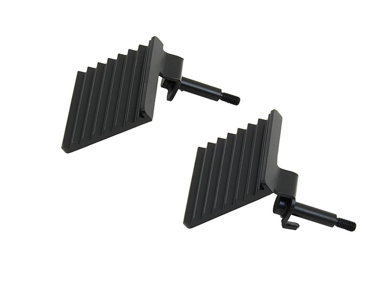 Jeep JK Foot Peg 07-18 Wrangler JK Set Black Fishbone Offroad - Image 2