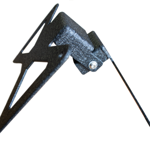 Jeep JL Hawse Fairlead License Plate Mount For 18-Pres Wrangler JL Black Aluminum Fishbone Offroad