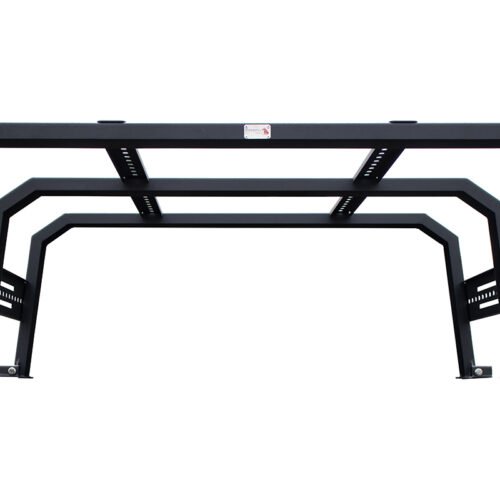 FB21219-HHPN.jpg Gladiator Bed Rack Full Tackle Rack For 20+ Jeep Gladiator Full Rack Black Powdercoat Fishbone Offroad