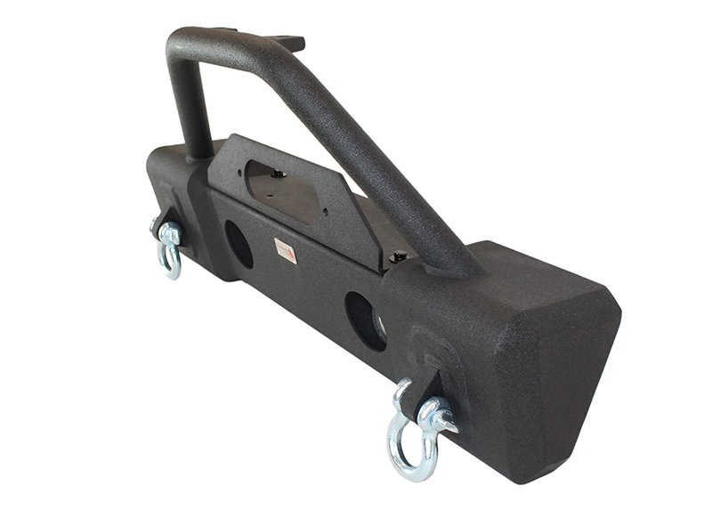 Jeep JK Stubby Bumper W/Tube Guard 07-18 Wranger JK Black Texured Powercoated Fishbone Offroad - Image 6