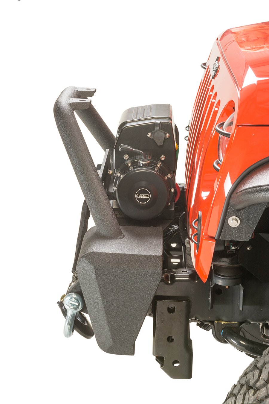 Jeep JK Stubby Bumper W/Tube Guard 07-18 Wranger JK Black Texured Powercoated Fishbone Offroad - Image 8