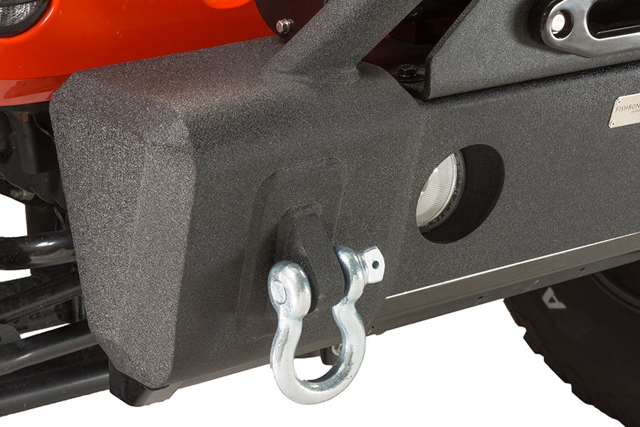 Jeep JK Stubby Bumper W/Tube Guard 07-18 Wranger JK Black Texured Powercoated Fishbone Offroad - Image 10