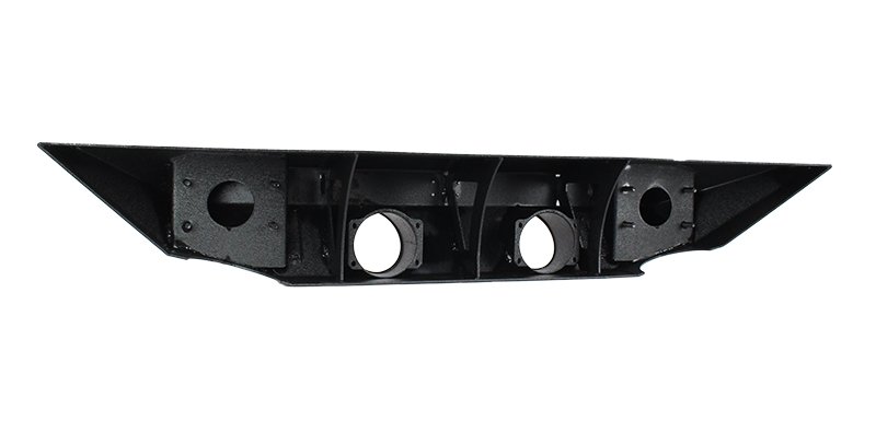 Jeep JK Front Bumper 07-18 Wrangler JK Rubicon and Unlimited Steel Black Textured Powdercoat Manowar Series Fishbone Offroad - Image 7