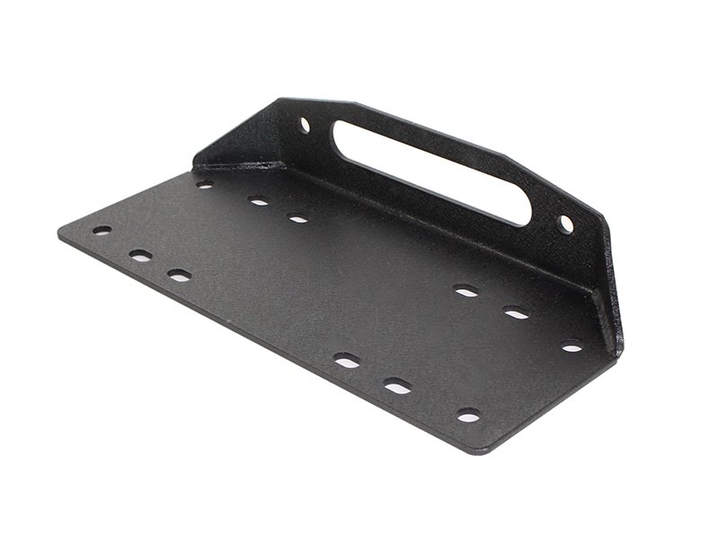 Jeep JK Front Bumper 07-18 Wrangler JK Rubicon and Unlimited Steel Black Textured Powdercoat Manowar Series Fishbone Offroad - Image 8