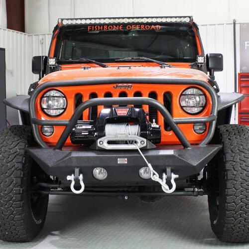 FB22062-HHPN.jpg Jeep JK Front Winch Bumper W/Grille Guard 07-18 Wrangler JK Manowar Series Fishbone Offroad
