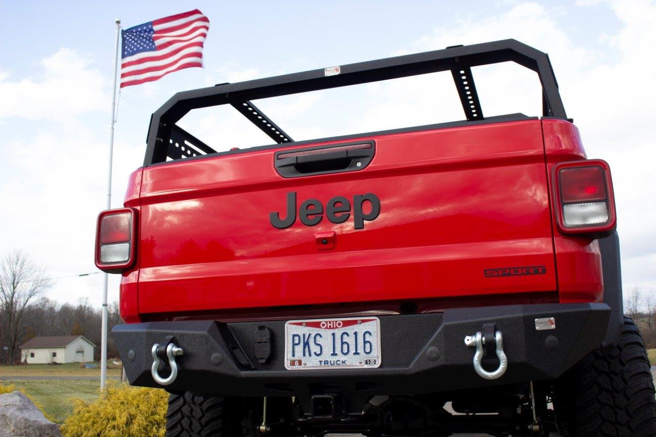 Gladiator Mako Rear Bumper For 20-Pres Jeep Gladiator Fishbone Offroad - Image 15