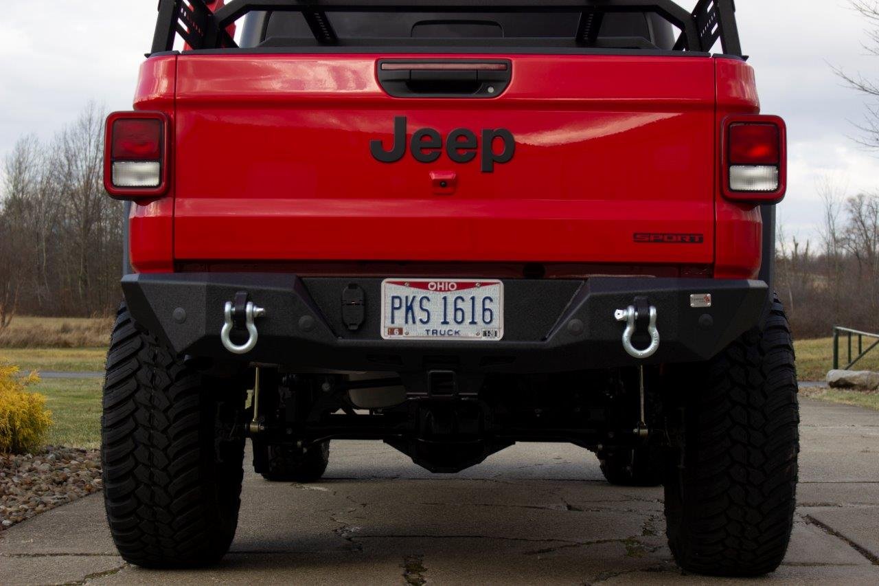 Gladiator Mako Rear Bumper For 20-Pres Jeep Gladiator Fishbone Offroad - Image 9