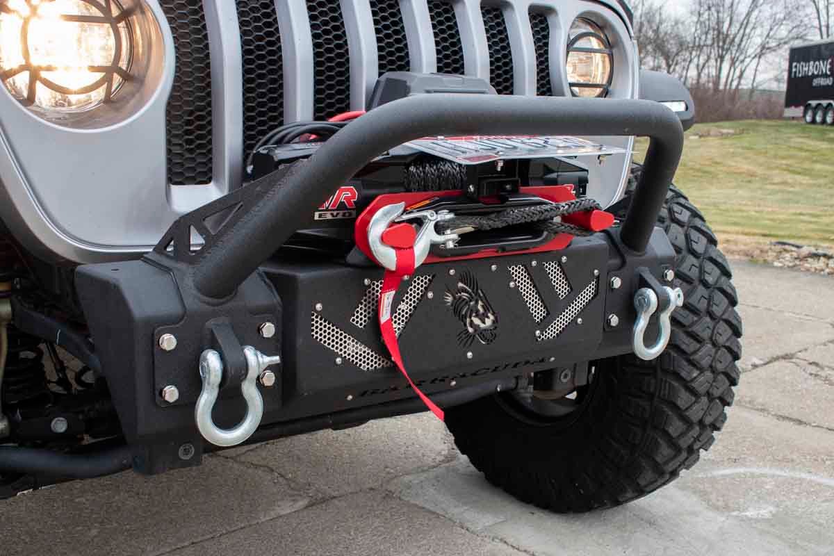 Barracuda Modular Front Bumper - Base 07-18 Jeep Wrangler, 18-Present Jeep Wrangler, 18-Present Jeep Gladiator JT Fishbone Offroad - Image 15
