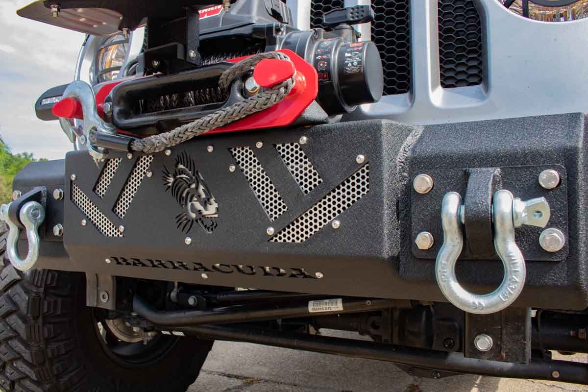 Barracuda Modular Front Bumper - Base 07-18 Jeep Wrangler, 18-Present Jeep Wrangler, 18-Present Jeep Gladiator JT Fishbone Offroad - Image 9