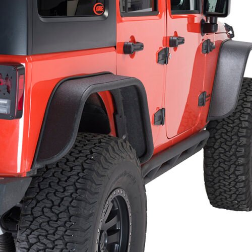 FB23006-HHPN.jpg Jeep JK Tube Fenders 07-18 Wrangler JK Front/Rear Set Of 4 Steel Black Textured Powdercoat Fishbone Offroad