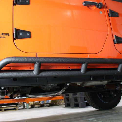 FB23009-HHPN.jpg Jeep JK Rock Sliders 4 Door 07-18 Wrangler JK Unlimited Steel Black Textured Powdercoat Fishbone Offroad